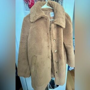 Brand New Camel Gap Teddy Coat.